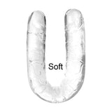 13 Inch Double Ended Realistic Dildo Flexible Clear Dildos Long Dong for Double Sided Lesbian Anal Play G-spot Stimulator Sex To