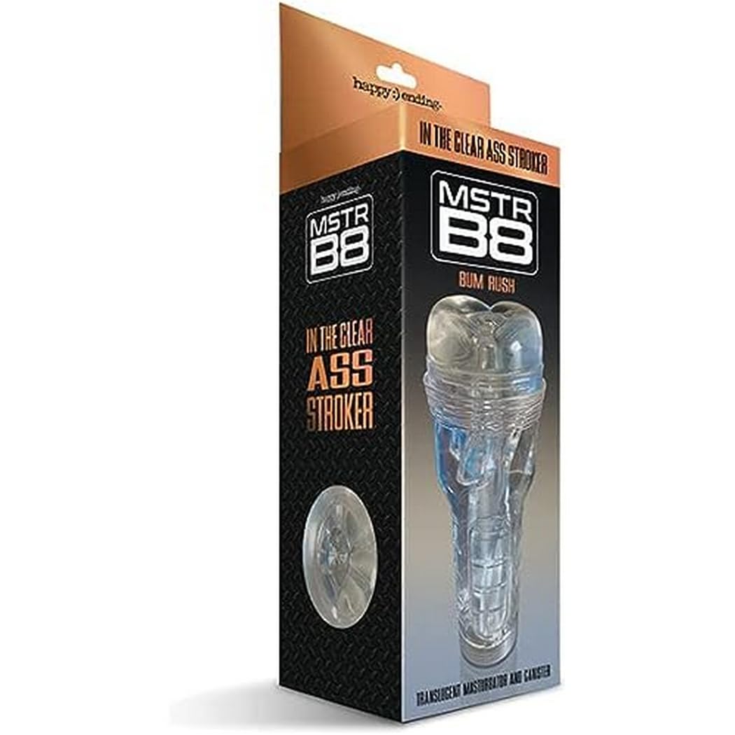 Global Novelties LLC 78886: Happy Endings Mstr B8 Clear Anal Stroker Bum Rush