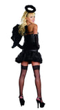 Dreamgirl Sexy Dark Angel Costume Adult Large Black