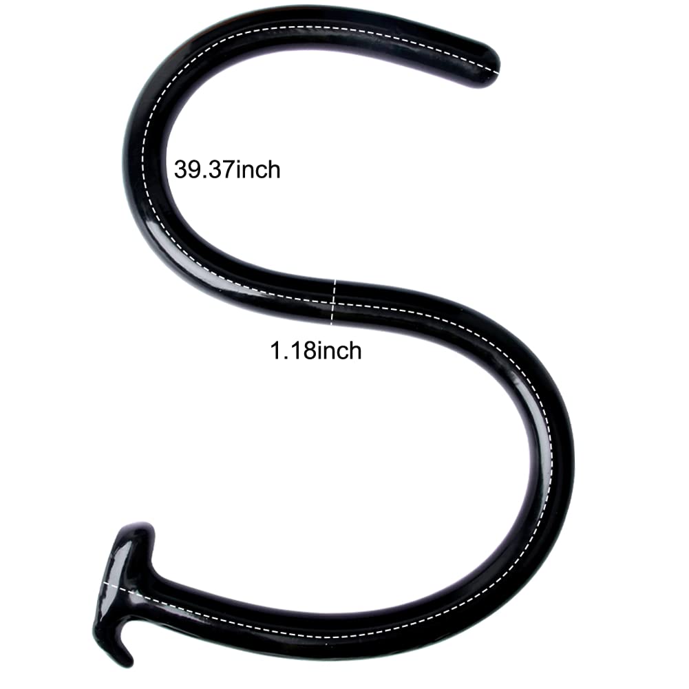 NVSVI 39.4'' Long Butt Plugs Anal Plug Sex Toys Black