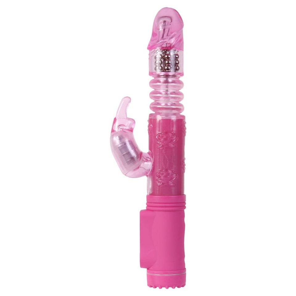 Adam & Eve Thruster Rabbit Dildo Pink 1 Pound