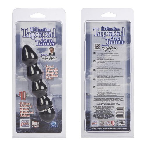 California Exotic Novelties Dr. Joel Kaplan 10-Function Anal Trainer, Tapered, Black