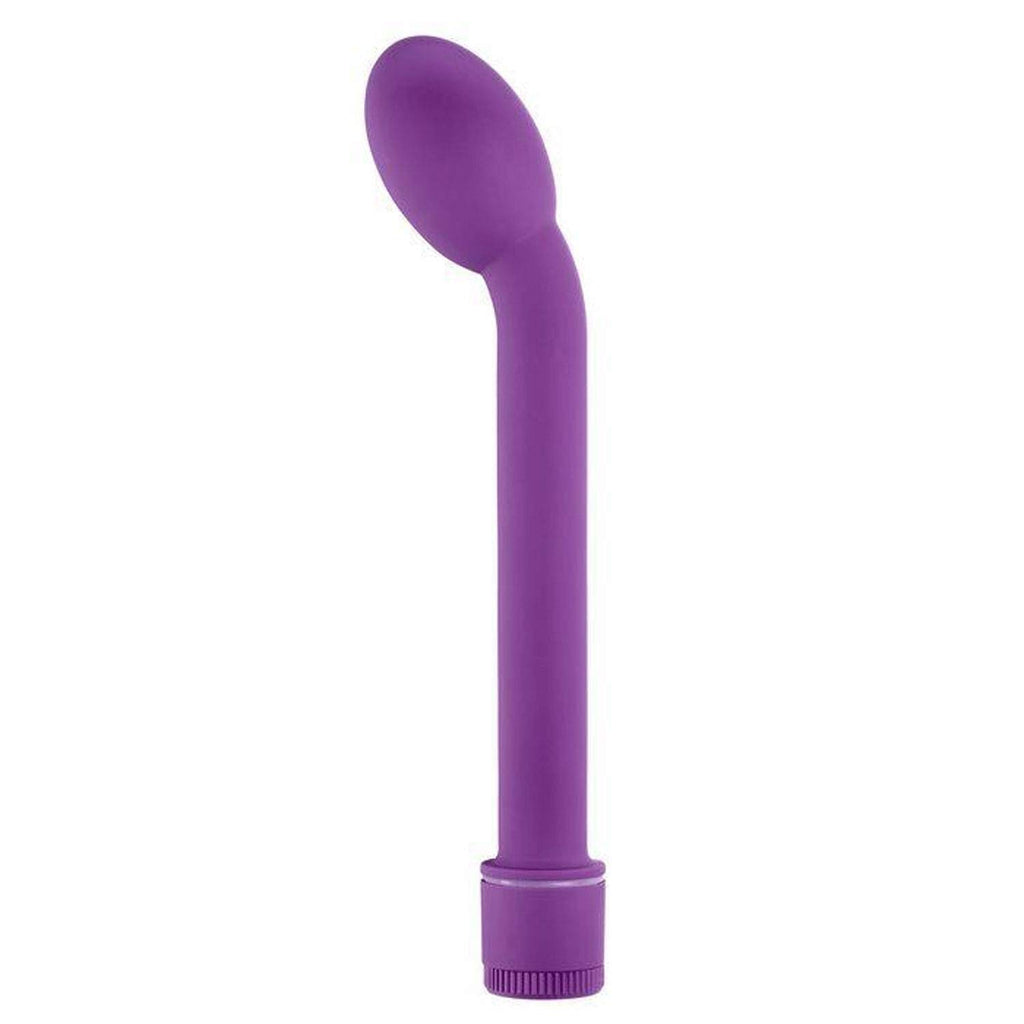 Cloud 9 Novelties Smooth Powerful G Spot Angled Tip Vibrator Massager With Smooth Coating, Purple, 0.3 Pound