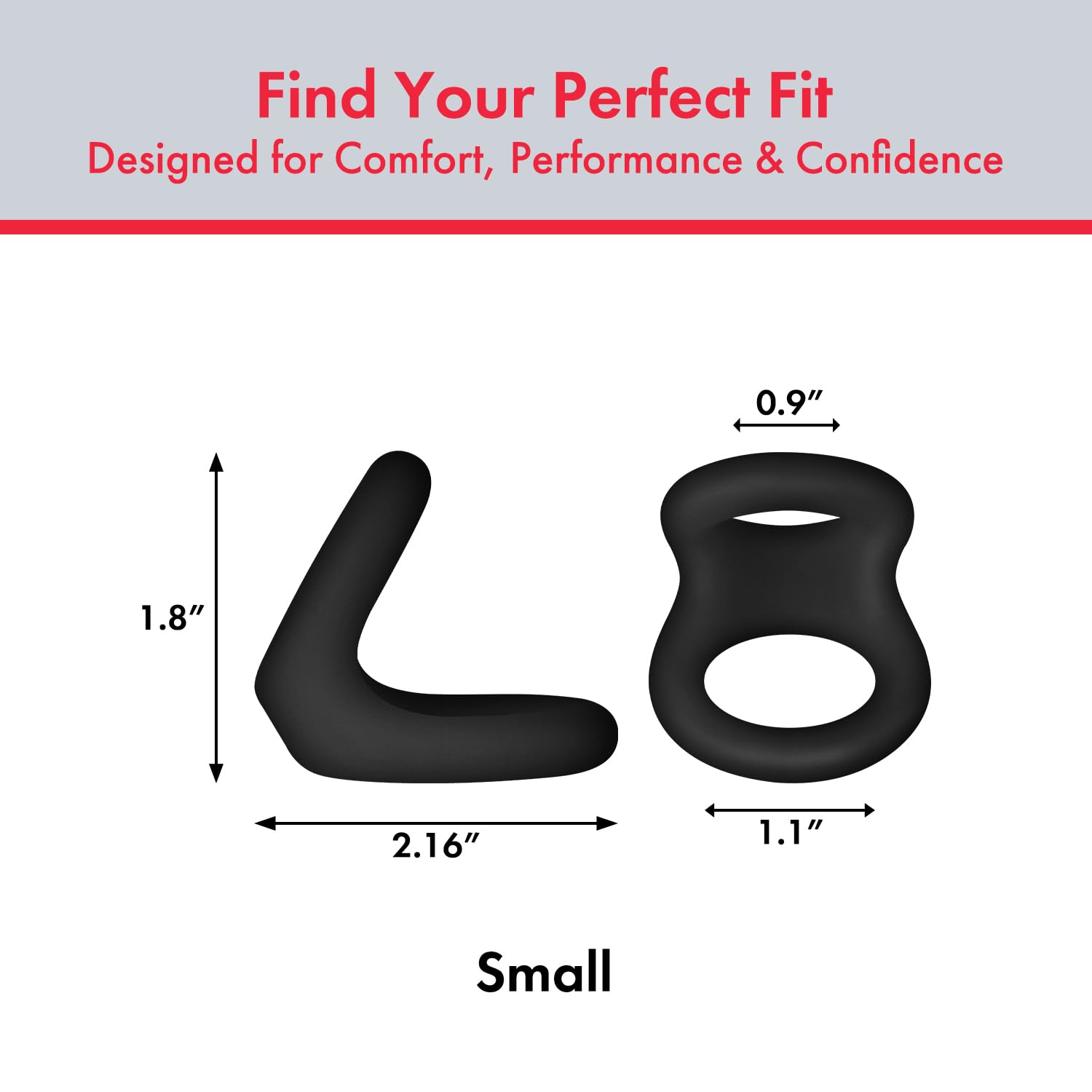 Forto F-22:D Ring Liqu Sili 49/55mm Bk