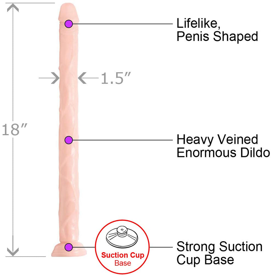 Master Series Raging Cockstars Long Dong Leo 18 Inch Dildo