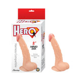 Hero Curved Cock 8In Whte