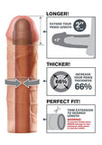 Fantasy X-Tension Mega 2-Inch Extension - Flesh