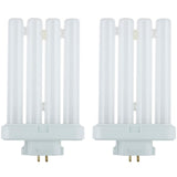 Sunlite 40530 Fml27/30K/2Pk Quad Tube Plug-In Compact Fluorescent Lamp, Fml 4-Pin, 27 Watts, 1500 Lumens, 3000K Warm White, 4-Pi