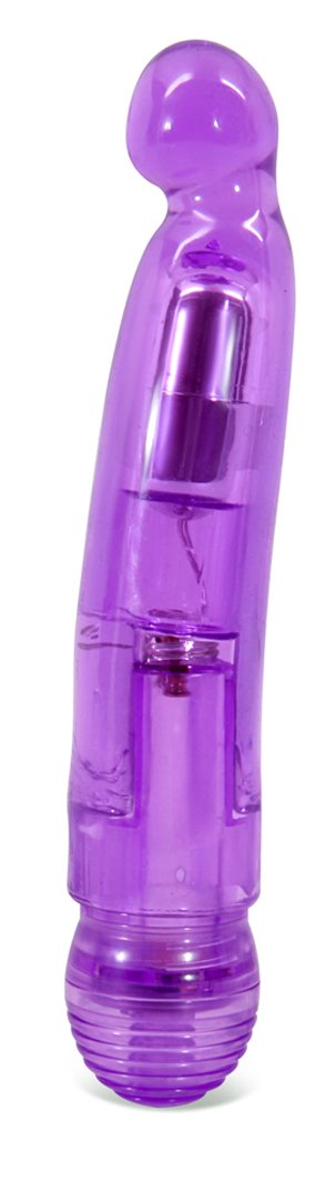 Multi Speed Soft Curved Bulbous Tip Vibrator - G Spot Stimulator - Waterproof - Sex Toy For Women - Sex Toy For Adults (Purple)