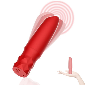 Bullet Vibrator Sex Toys All Silicone Rechargeable Vibrator with 10 Powerful Vibration & Quiet Modes,Fully Waterproof, USB Recha