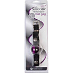 Spartacus Removable Silicone Ball Gag, Purple, 1.5 Inch