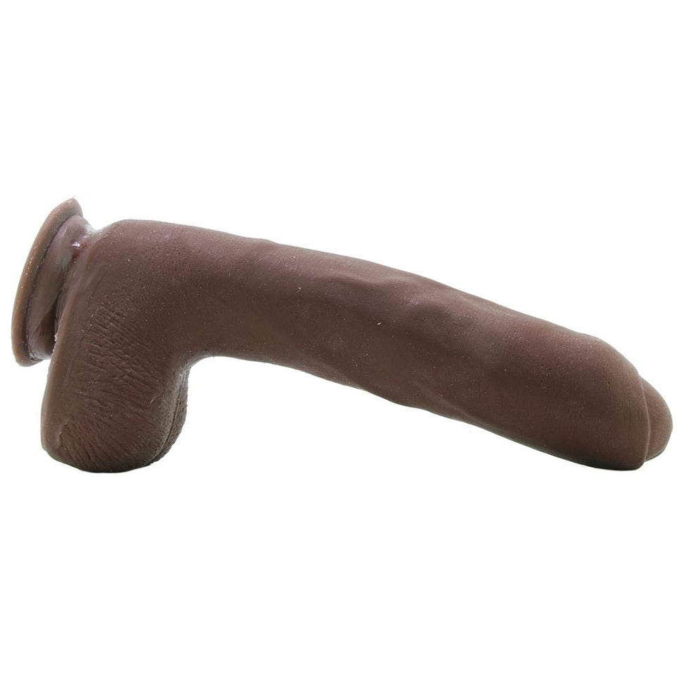 The D Uncut D 9In W/Balls Ultraskyn Choc