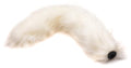 Tailz Snap-On Interchangeable 16.5 inch White Fox Tail for Anal Plug | Thick Long and Furry Animal Tail for Women | Soft Vegan F