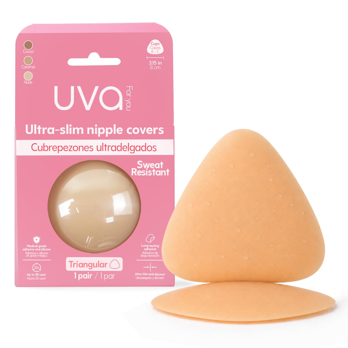 UVA Triangular Nipple Covers Caramel