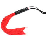 Rubber Sex Flogger Whip - SMspade Beginners Super Soft 15 Inch Flogger Whip for Sex Adult (Red)