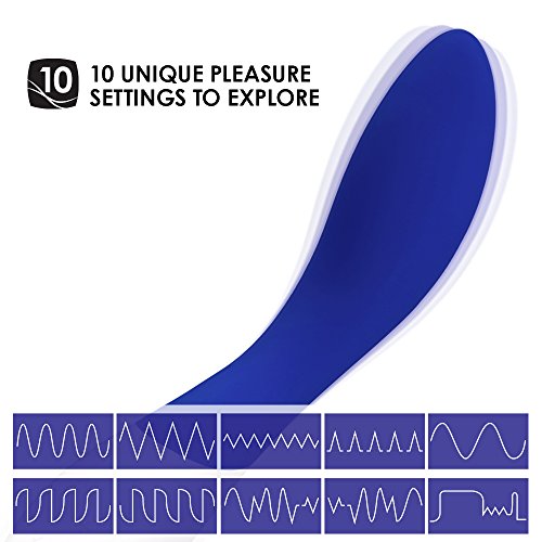 Lelo Mona Wave Personal Massager Vibrator For Women, G Spot Vibrator With Wavemotion Technology Silent Vibrator Sex Toy With 12 Vibration Patterns, Blue