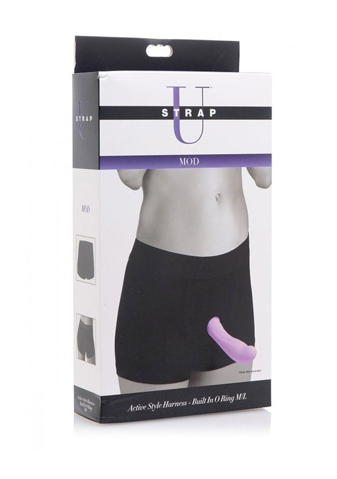 Strap U Mod Strap On Style Harness With Built In O Ring, Medium/Large, Black (Ae810-Ml)