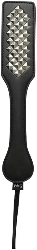 SPORTSHEETS - SEX & MISCHIEF: Studded Impression BDSM Spanking Paddle (Black, 12.5 in)