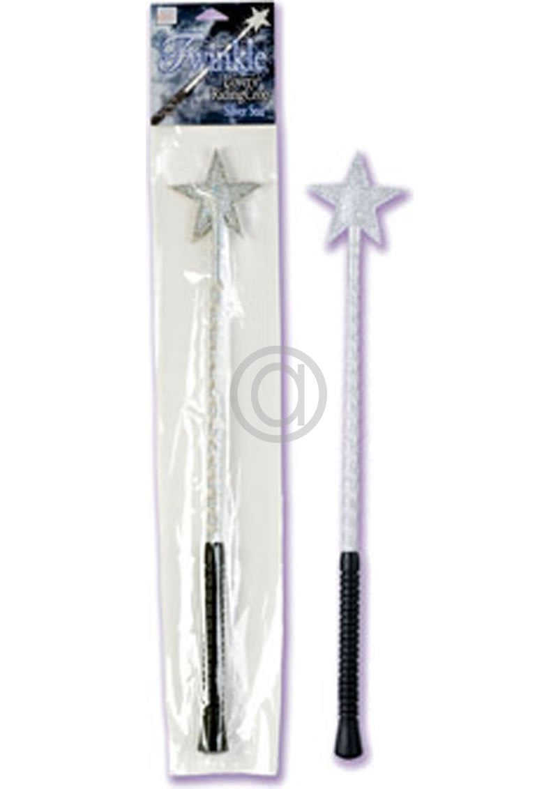 California Exotics Twinkle Lovers Riding Crop, Silver Star