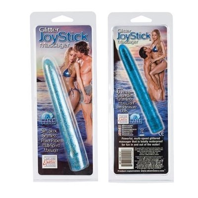 California Exotics Glitter Joy Stick Vibrator, Blue