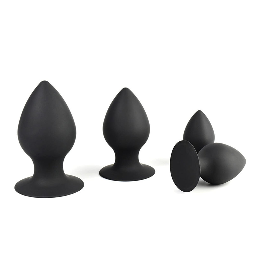 Silicone Large Suction Cup Anal Plug Stimulation Anal Massager Adult Sex Toy for Couple(S)