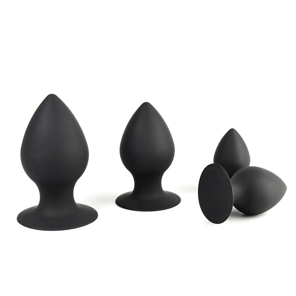 Silicone Large Suction Cup Anal Plug Stimulation Anal Massager Adult Sex Toy for Couple(S)