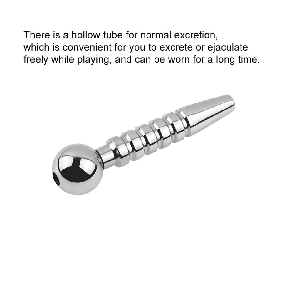 Tabuy Stainless Steel Urethral Sounds Penis Plug Hollow Urethral Dilator Male Short urethral Catheter Plug Sex Toy for Men Ureth