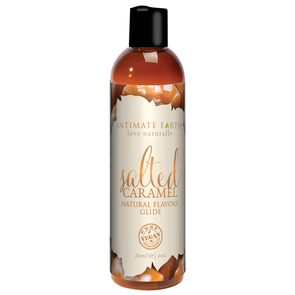 Intimate Earth Organic Natural Flavors Glide - 2 Fluid Ounces (Salted Caramel)