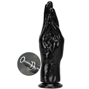 Realistic Hand Dildo with Vac-u-Lock Adapter Black Forearm Dildo Anal Butt Plug Anal & Vaginal Masturbation Adult Sex Toy(L)