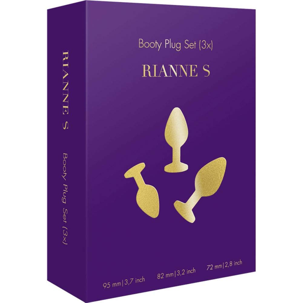 Rianne S 3-Piece Booty Plug Set Purple