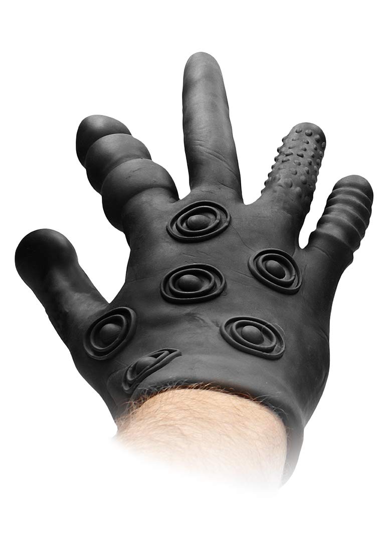Shots Fist It Stimulation Glove Black FST011BLK