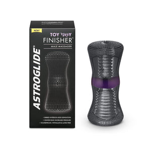 Astroglide Toy AN Joy Finisher, Male Masturbator and Stroker  Dual Entrance Male Sex Toy  Phthalate and Latex Free