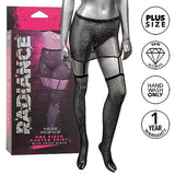 Radiance Plus Size 1Pc Garter Skirt W/ Thigh Highs