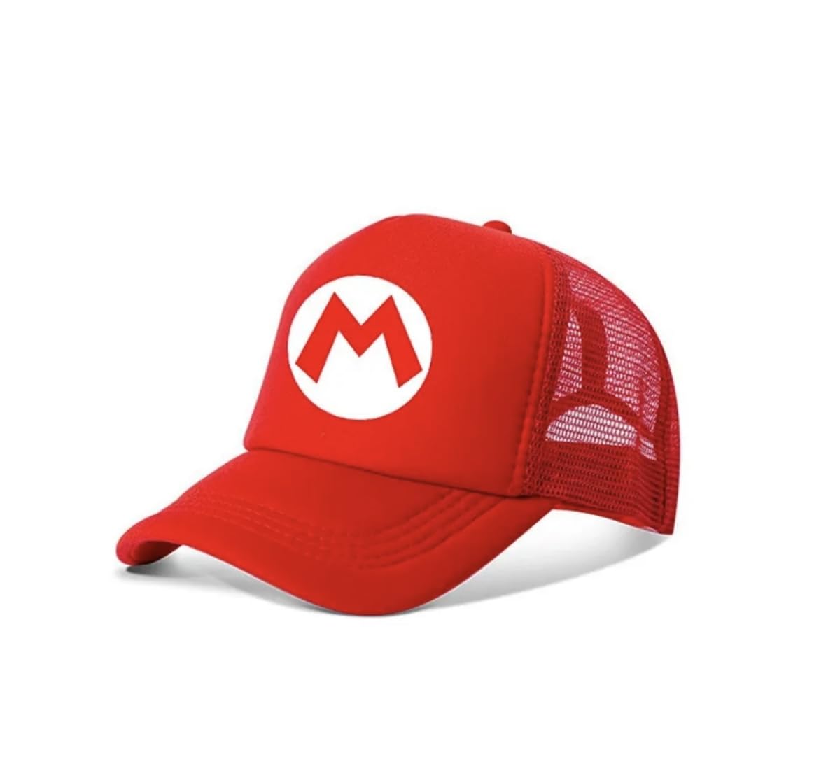 Mesh Baseball Cap Snapback Little Kids Ages 3-6 Boys Girls Super Luigi Bros Mario Princess Peach Cartoon Hat Cute (US, Age, 3 Ye