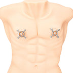 Prowler Red 4 Way Screw Nipple Clamp Set
