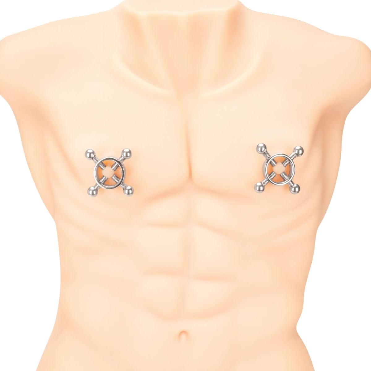 Prowler Red 4 Way Screw Nipple Clamp Set