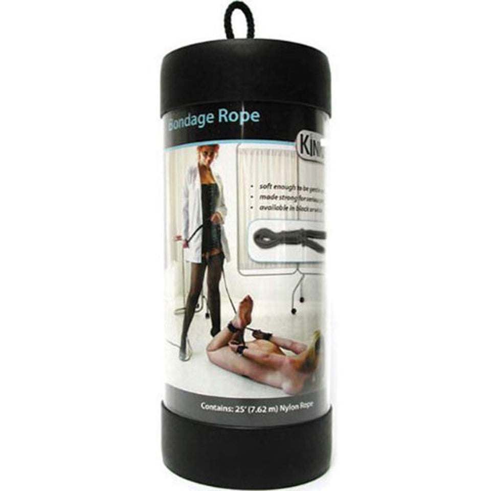 Kinklab Bondage Rope, 25', Black