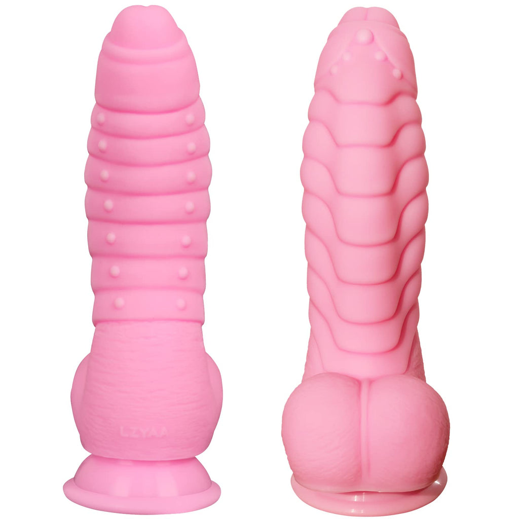 LZYAA 8.5Inch Realistic Dildo Soft Liquid Silicone Material No Any Smell Adult Sex Toys Thick Penis Strong Suction Cup for Hand-