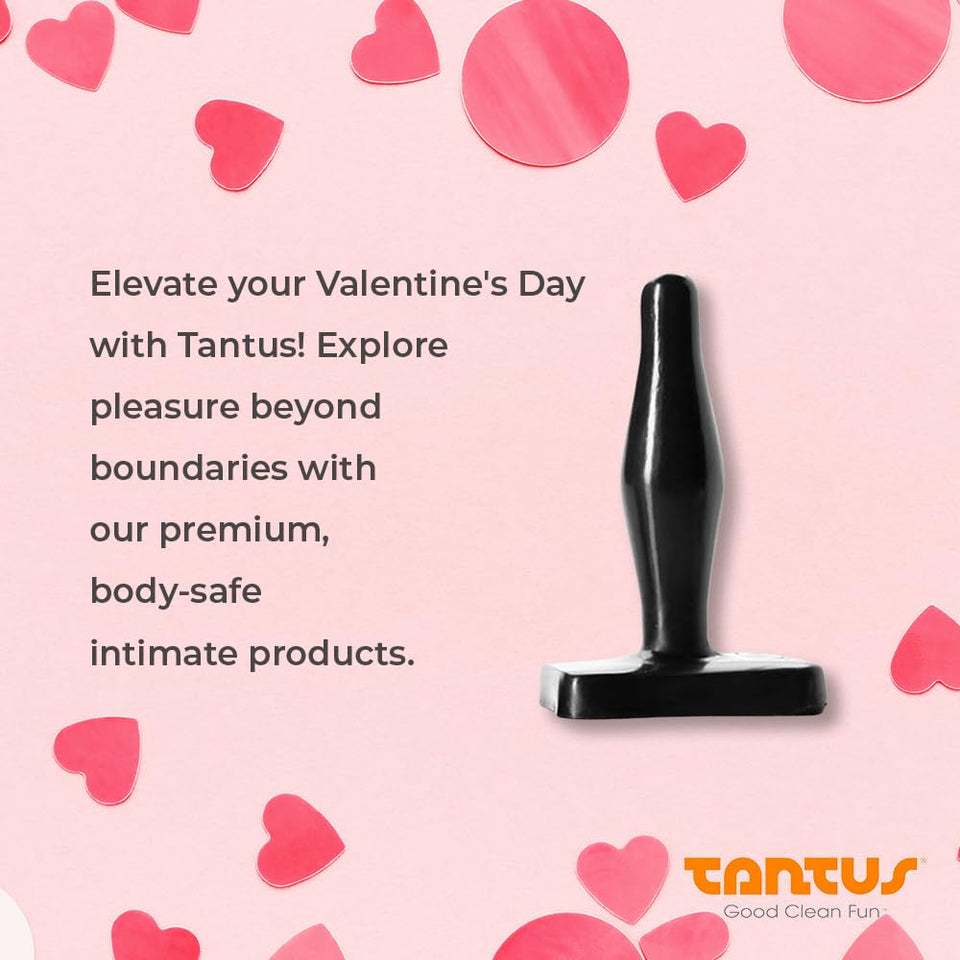 Tantus Sex/Adult Toys Little Flirt Butt Plug - 100% Ultra-Premium Flexible Silicone Satin Prostate Massager, Waterproof, Anal Stimulation, Pleasure For Men, Women, Couples, Beginners - Onyx