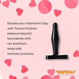 Tantus Sex/Adult Toys Little Flirt Butt Plug - 100% Ultra-Premium Flexible Silicone Satin Prostate Massager, Waterproof, Anal Stimulation, Pleasure For Men, Women, Couples, Beginners - Onyx