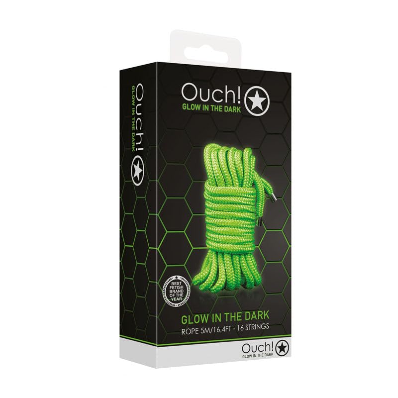 Shots Rope Realistic Hung Neon Green One Size