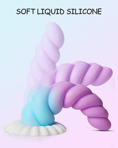 Realistic Monster Silicone Dildo - 8.6'' Big Shaped Liquid Dildo with Strong Suction Cup, Huge Thick Sex Toy for Women, Anal Plu