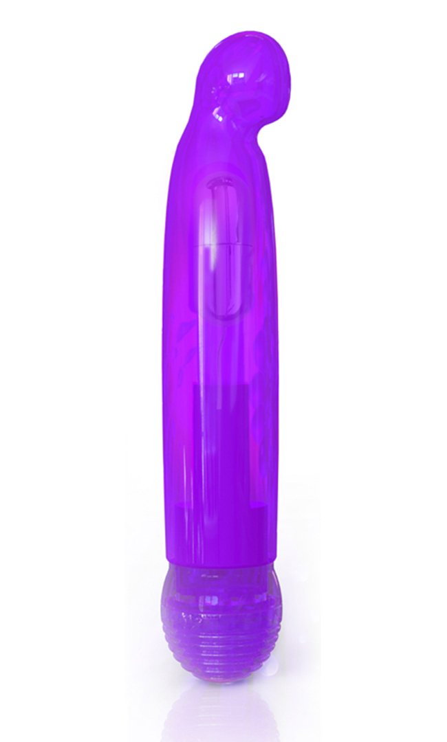 Multi Speed Soft Curved Bulbous Tip Vibrator - G Spot Stimulator - Waterproof - Sex Toy For Women - Sex Toy For Adults (Purple)