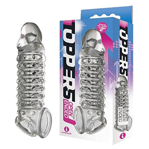 The 9S Toppers Open Ended Penis Extender Clear