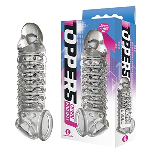The 9S Toppers Open Ended Penis Extender Clear