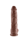 King Cock - 10In Cock W/ Balls Brown