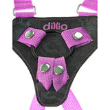 Pipedream Products Dillio 7 Inches Strap On Suspender Harness Set, Purple