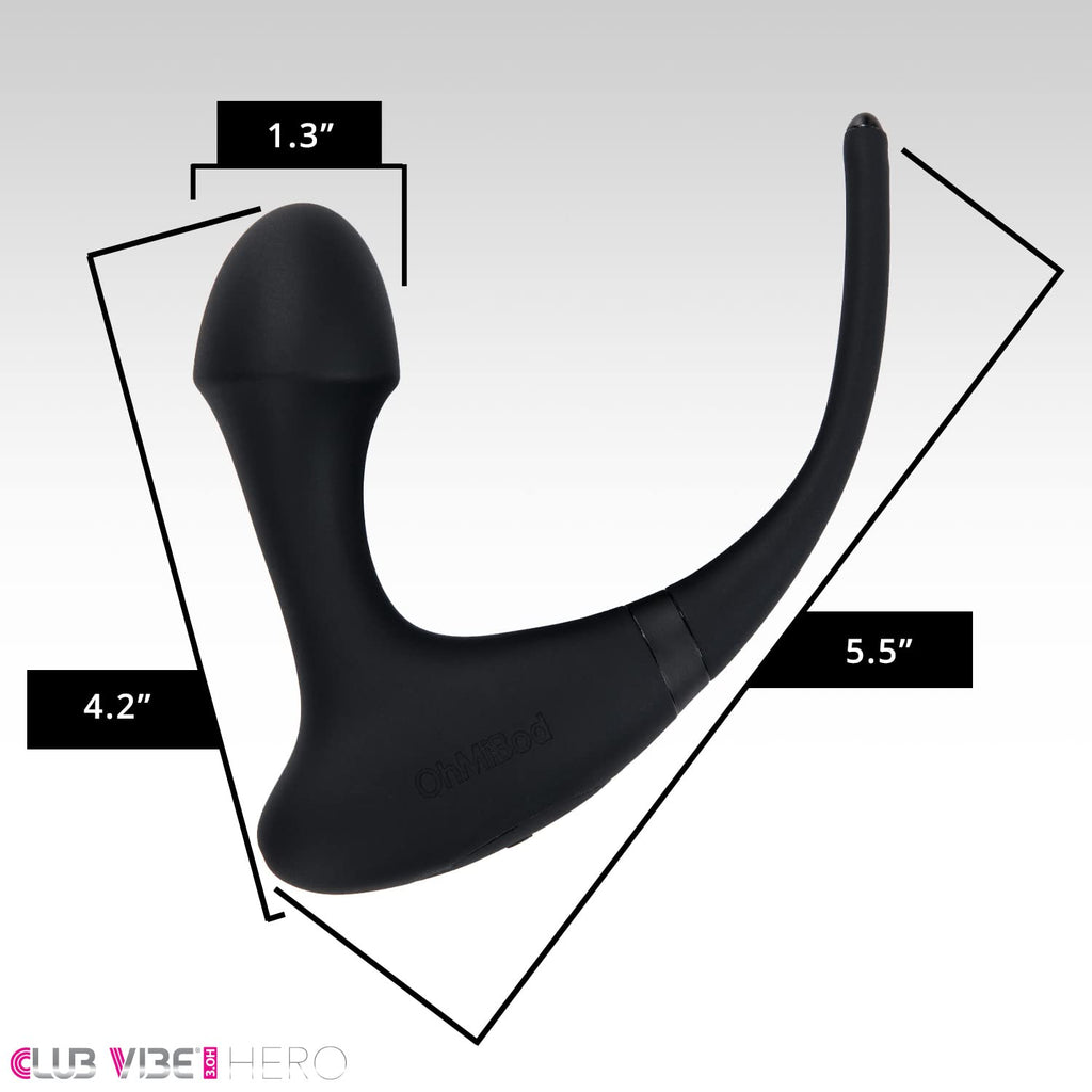Ohmibod Club Vibe 3.Oh Hero Wearable Anal Vibrator - Wireless Remote Control Vibrating Butt Plug - Personal Massager For Women -