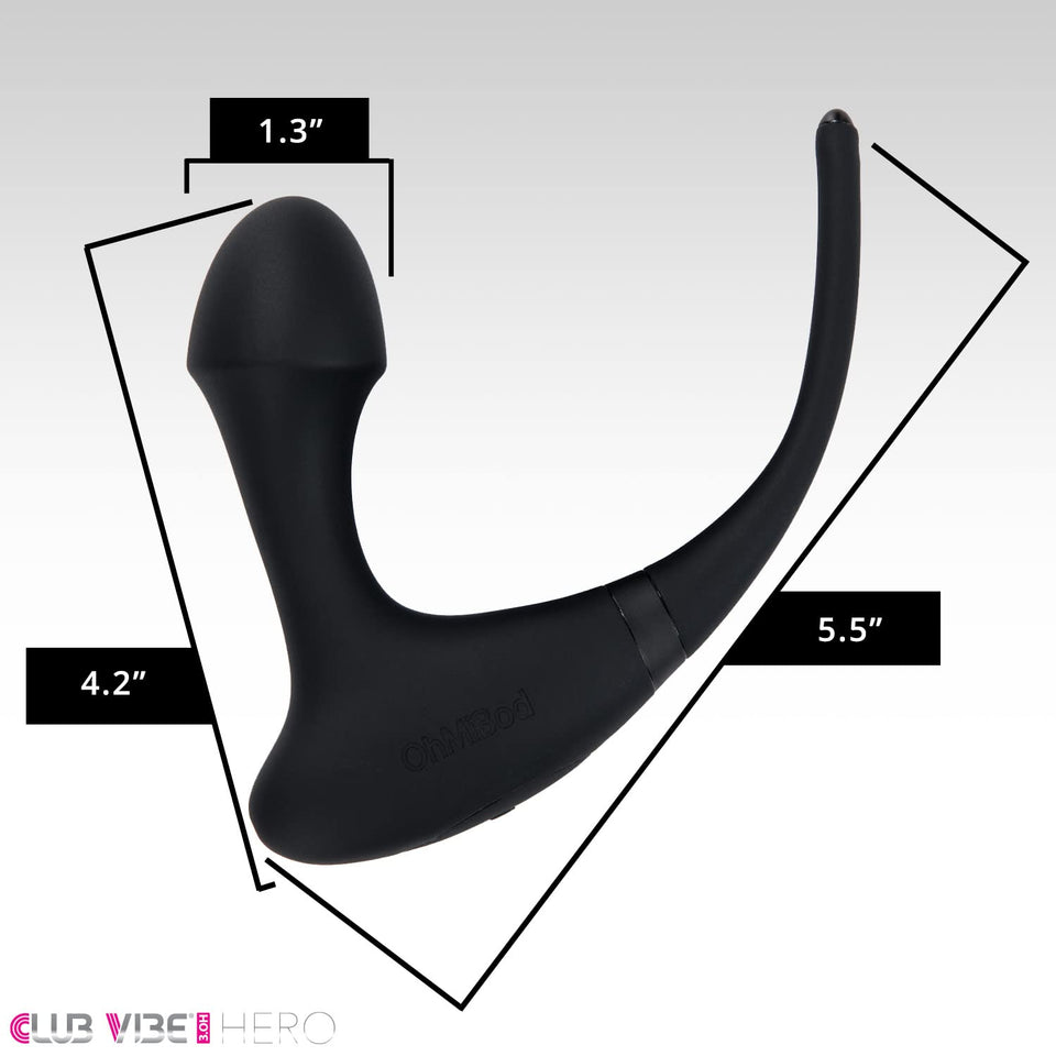 Ohmibod Club Vibe 3.Oh Hero Wearable Anal Vibrator - Wireless Remote Control Vibrating Butt Plug - Personal Massager For Women -