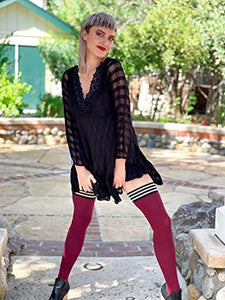 Kixies Heather Cranberry Opaque Size B